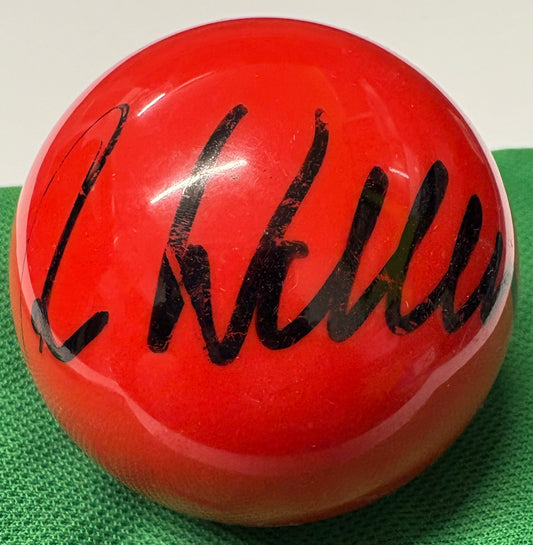 Ricky Walden Signed RED Snooker Ball + Dealer COA