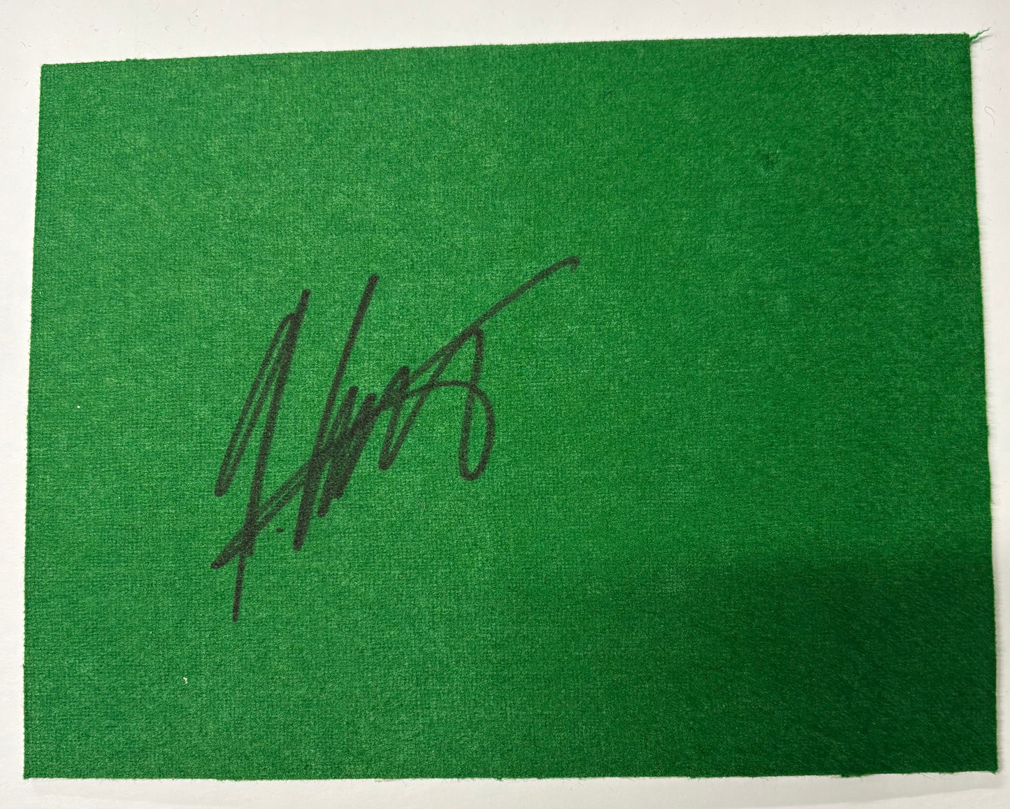 Marcel Eckardt Signed Snooker Baize (8x6 inch approx) with COA