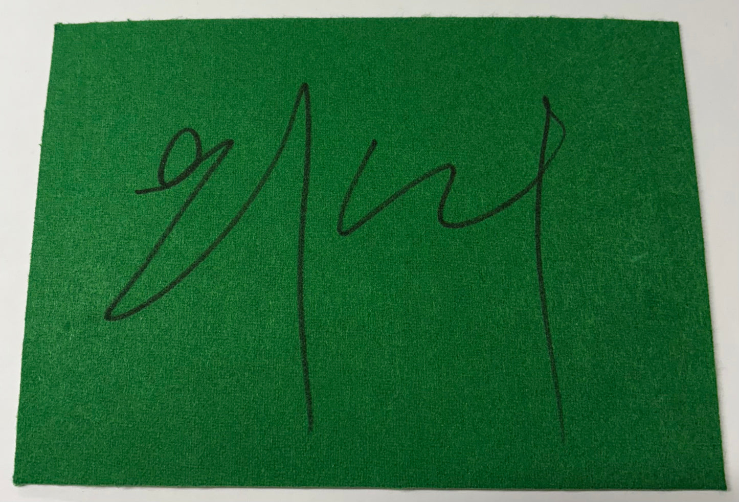 Si Jiahui Signed Snooker Baize (8x6 inch approx) with COA