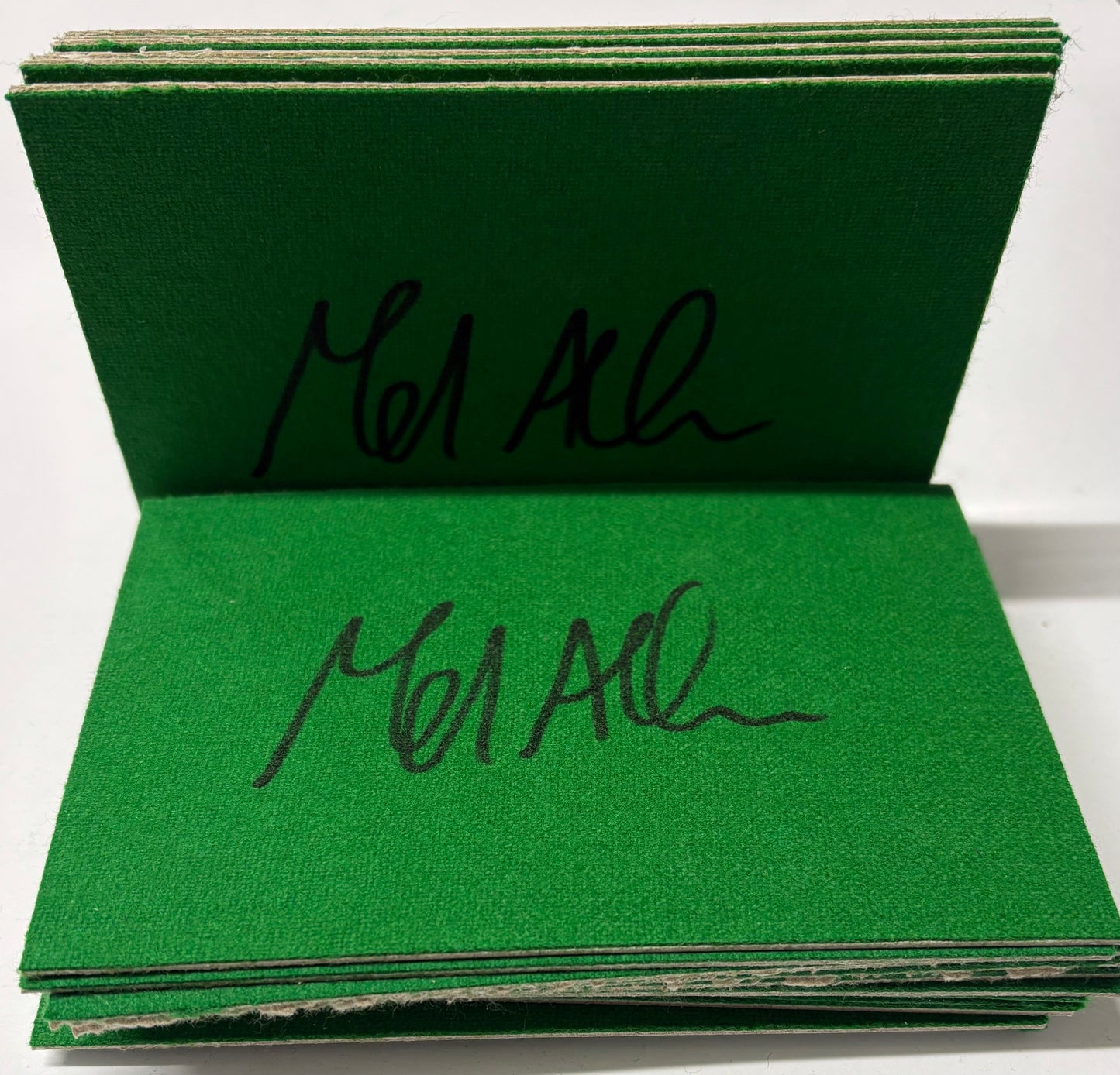 Mark Allen Signed Snooker Baize (6x4 inch approx) with COA