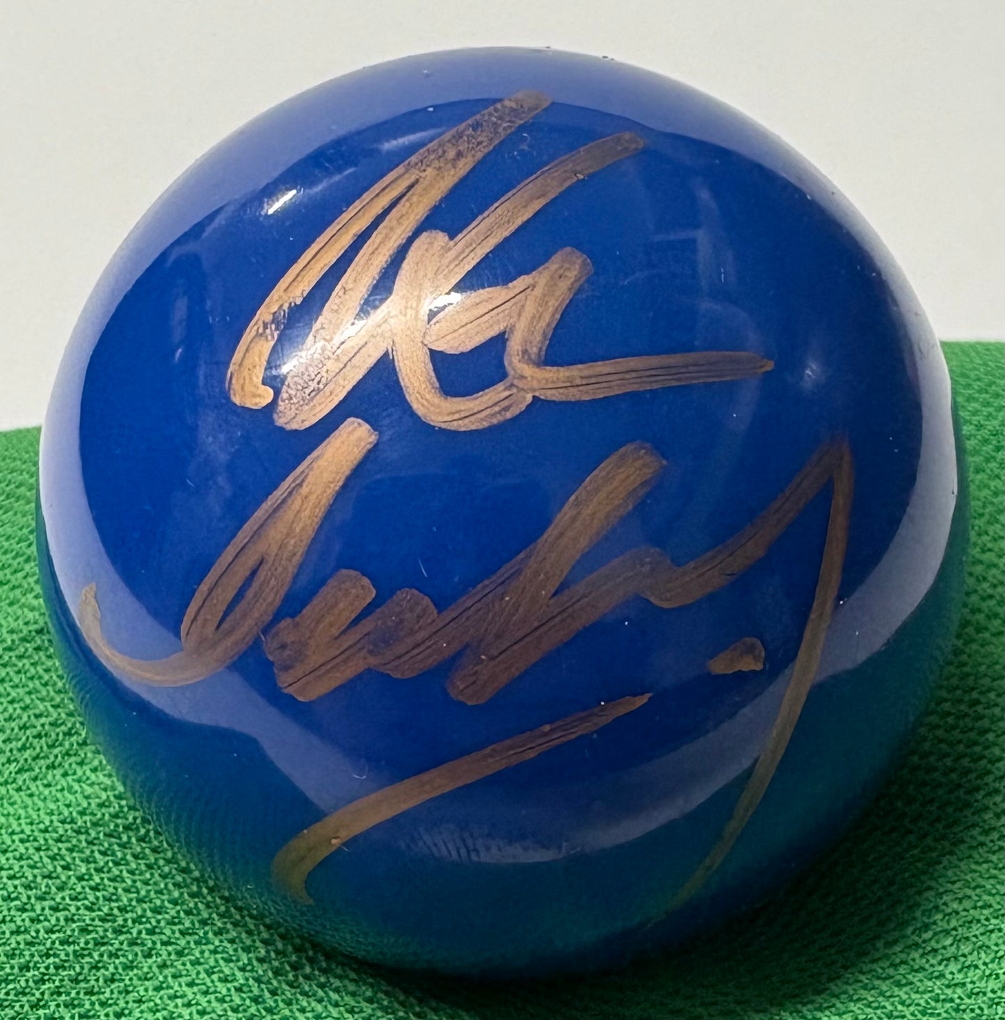 Ken Doherty Signed BLUE Snooker Ball with COA