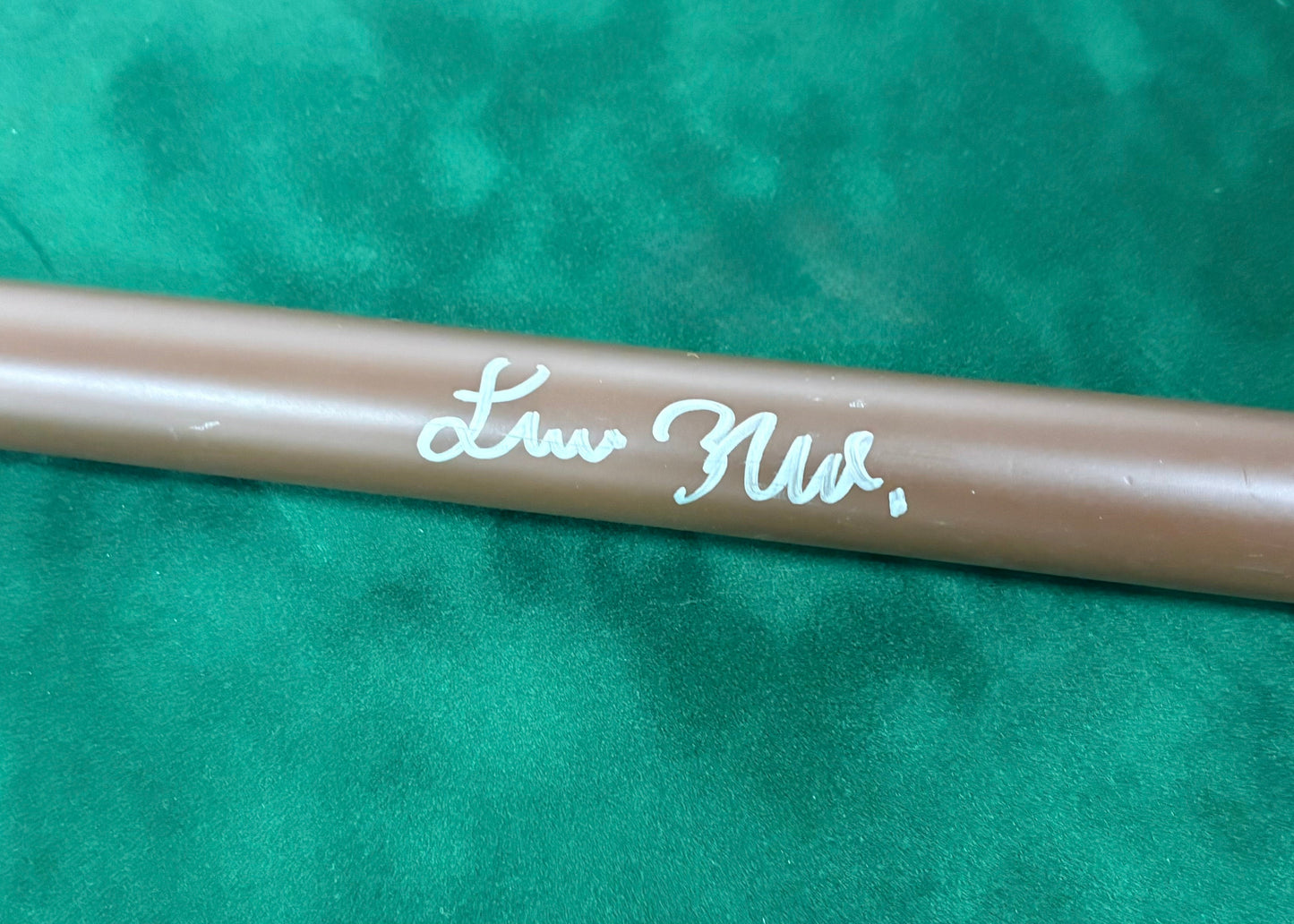 Luca Brecel (Full Autograph) Signed Brown Classic Snooker Cue (2) with COA