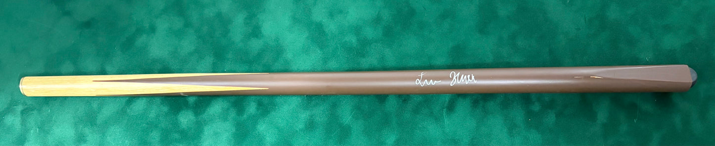 Luca Brecel (Full Autograph) Signed Brown Classic Snooker Cue (3) with COA