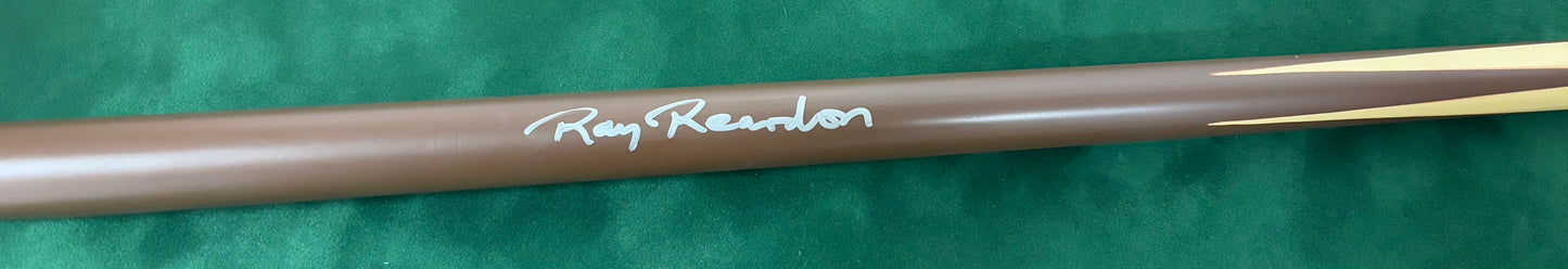 Ray Reardon Signed Classic Brown Snooker Cue with COA