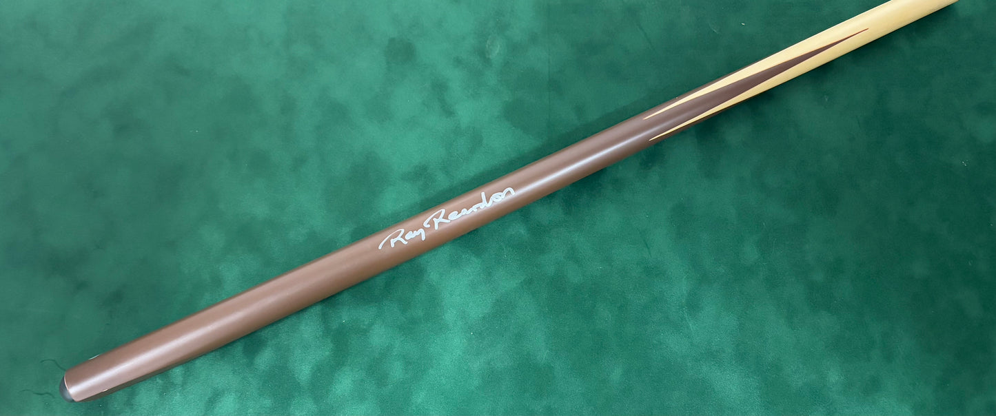 Ray Reardon Signed Classic Brown Snooker Cue with COA