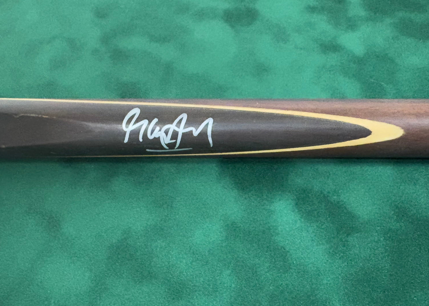 Steve Davis Signed Classic Brown Snooker Cue with COA