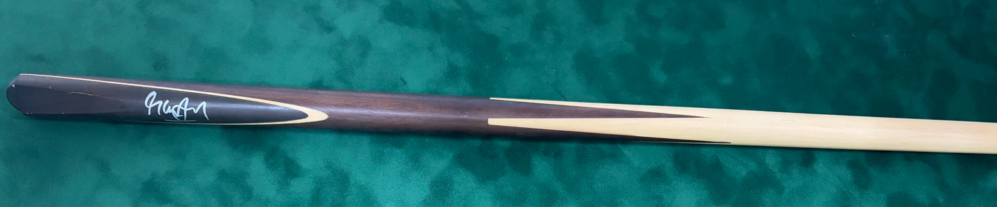 Steve Davis Signed Classic Brown Snooker Cue with COA