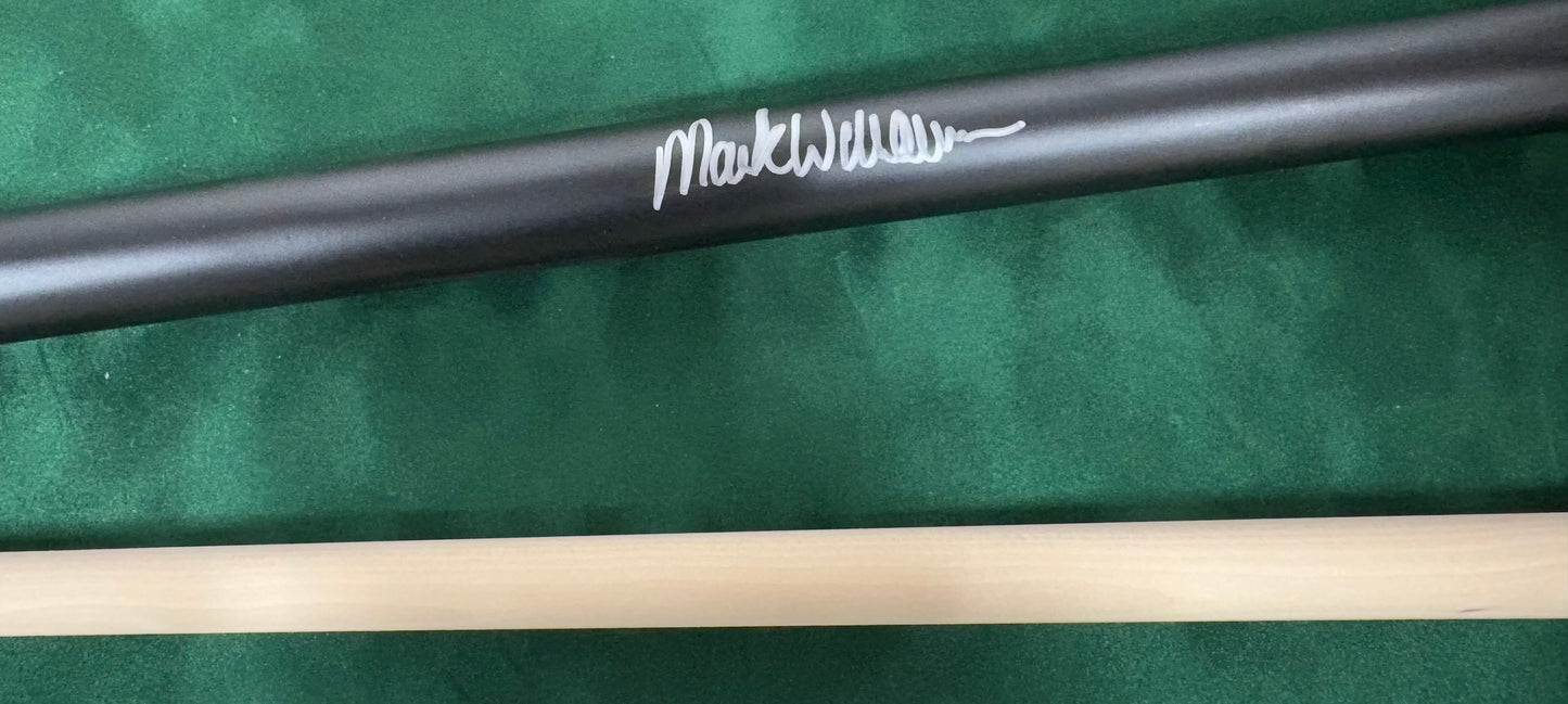 Mark Williams Signed Classic Black Snooker Cue with COA