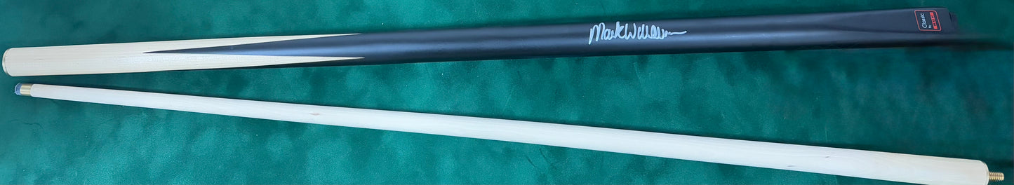 Mark Williams Signed Classic Black Snooker Cue with COA