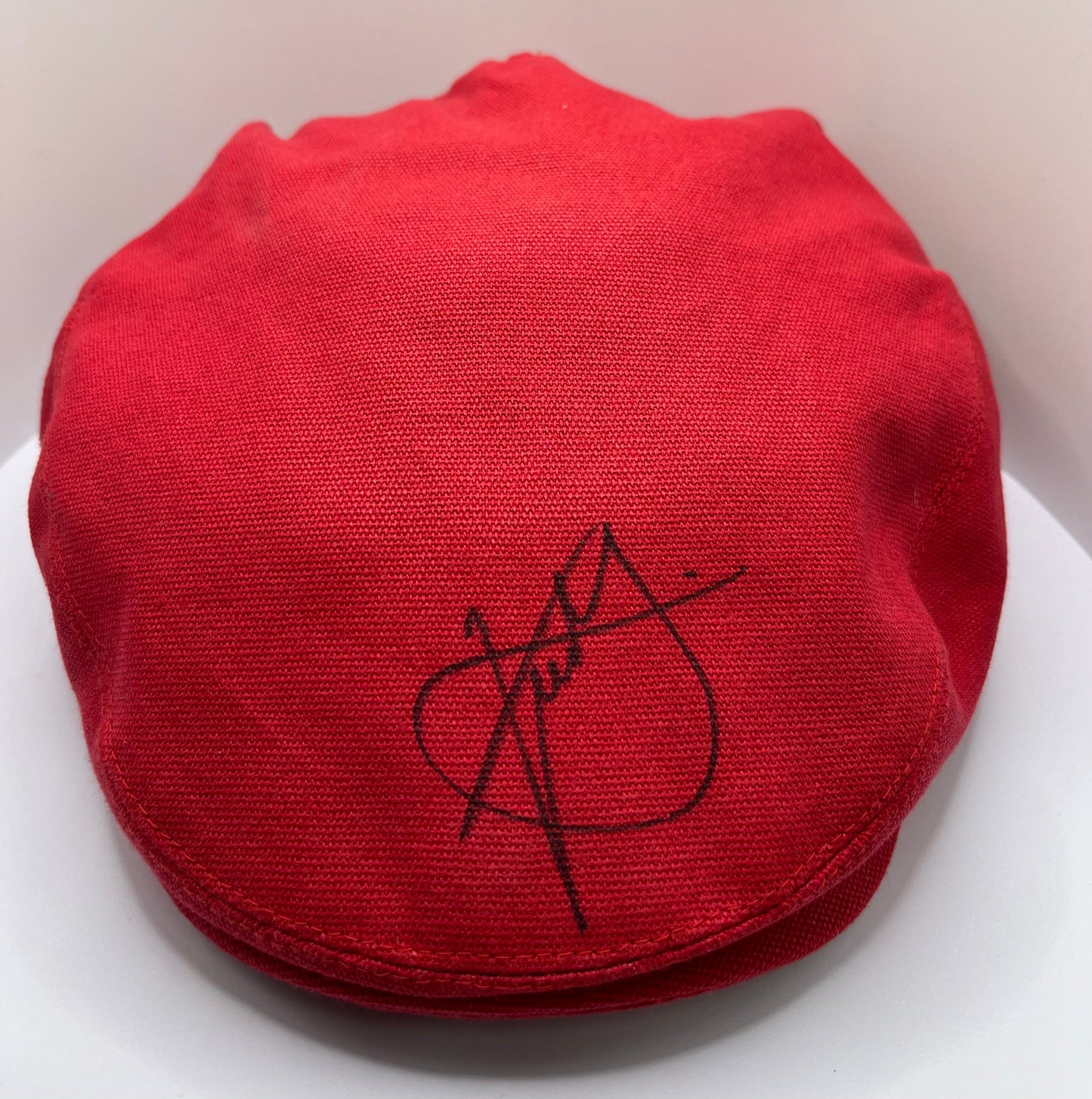 Xander Schauffele Signed JP McManus Adare Manor Red Golf Flat Cap with COA