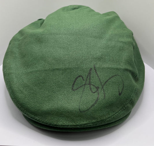 Shane Lowry Signed JP McManus Adare Manor Green Golf Flat Cap with COA