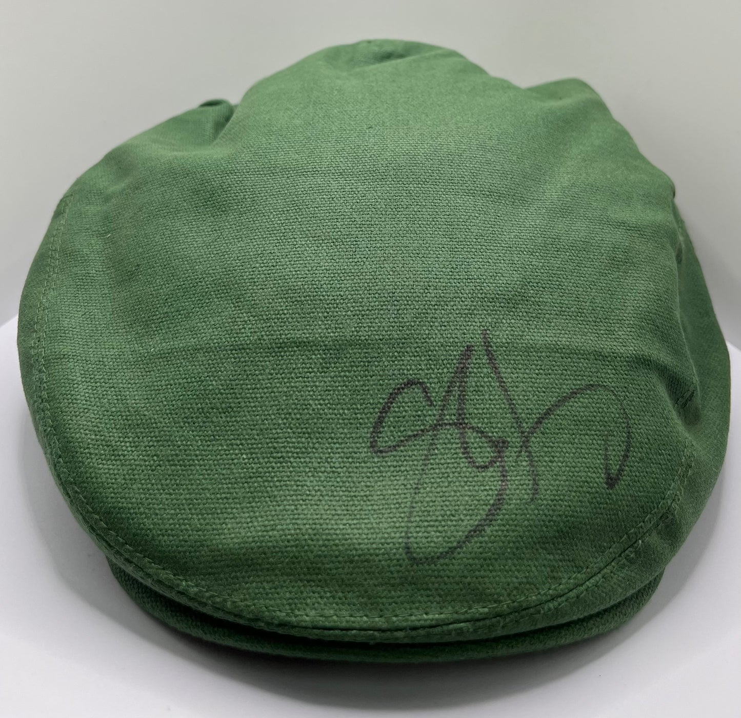 Shane Lowry Signed JP McManus Adare Manor Green Golf Flat Cap with COA