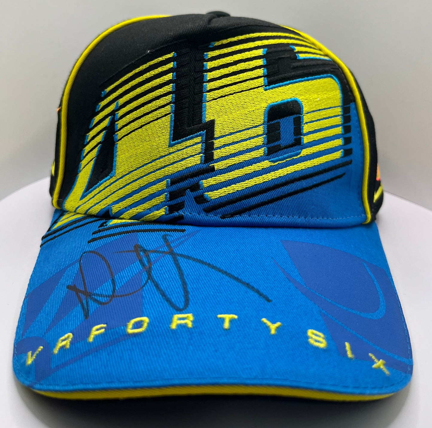 Valentino Rossi Signed VR FortySix Blue & Black MotoGP Cap with COA