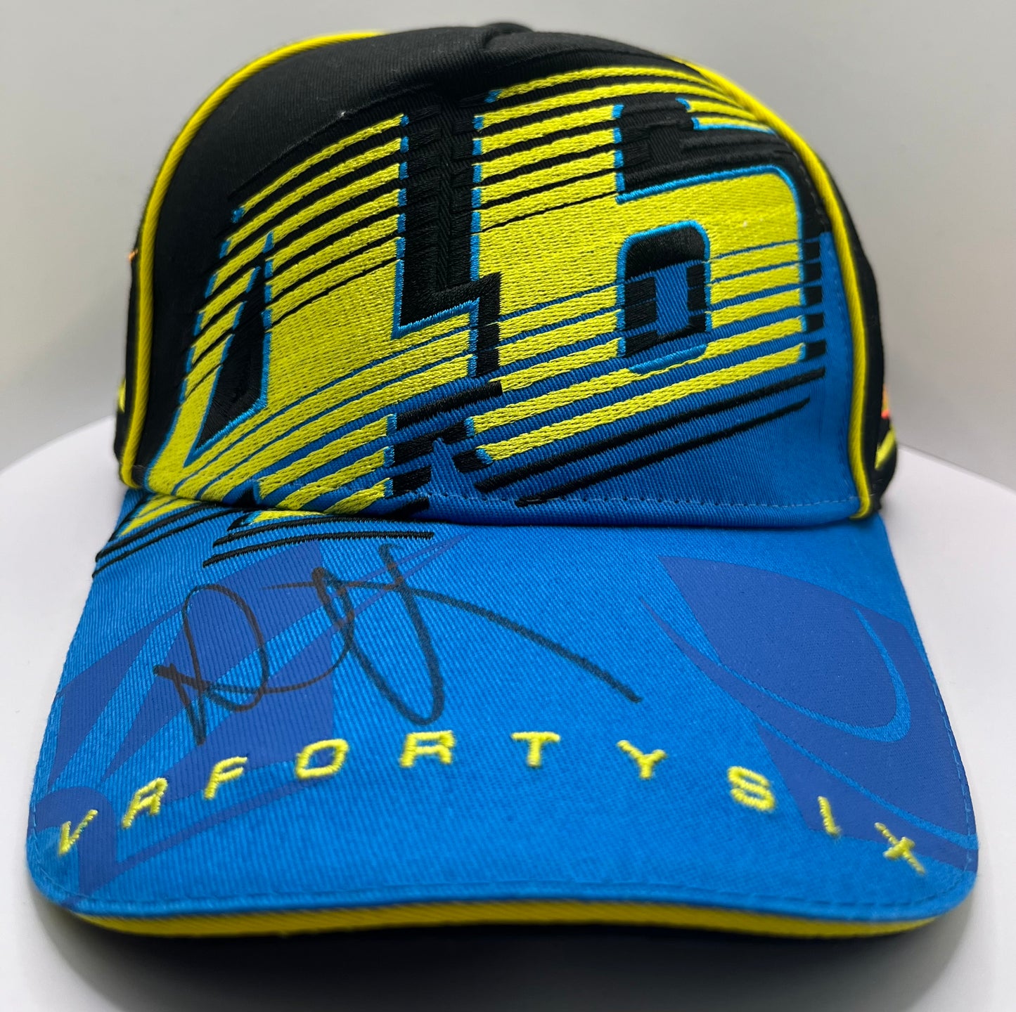 Valentino Rossi Signed VR FortySix Blue & Black MotoGP Cap with COA