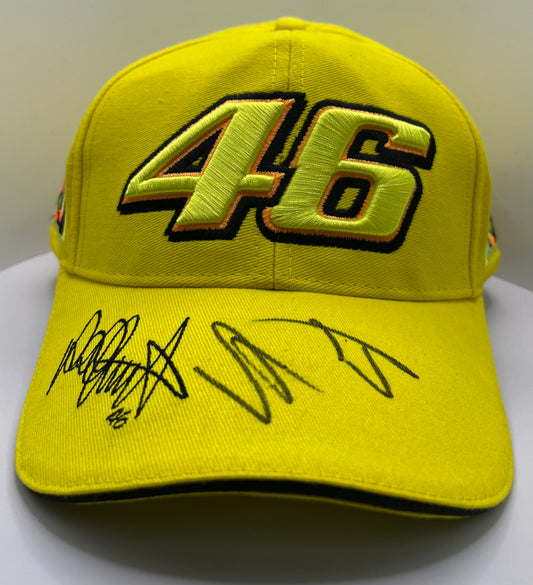 Valentino Rossi Signed Yellow 46 MotoGP Cap with COA
