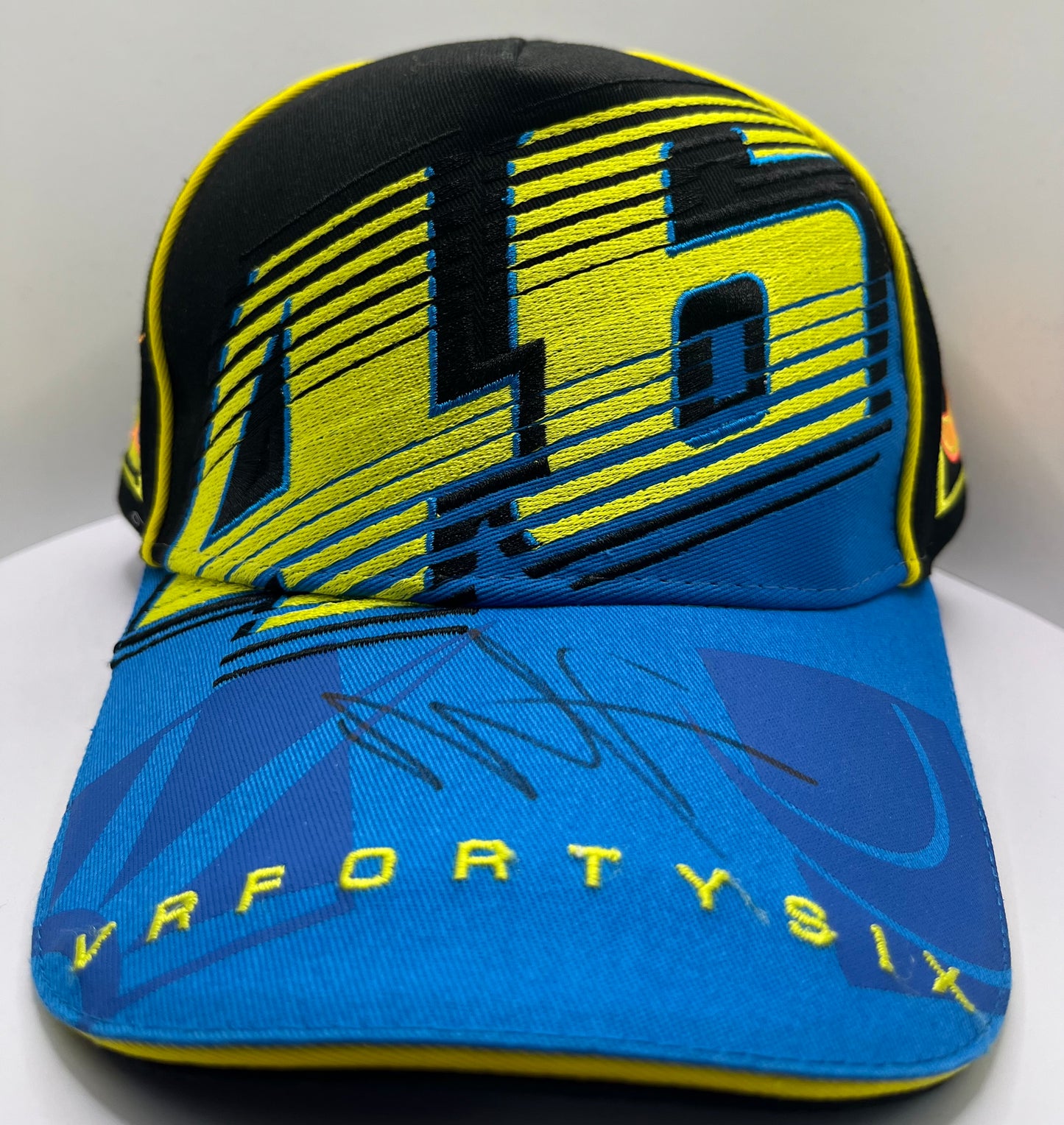 Valentino Rossi Signed VR FortySix Blue & Black MotoGP Cap with COA