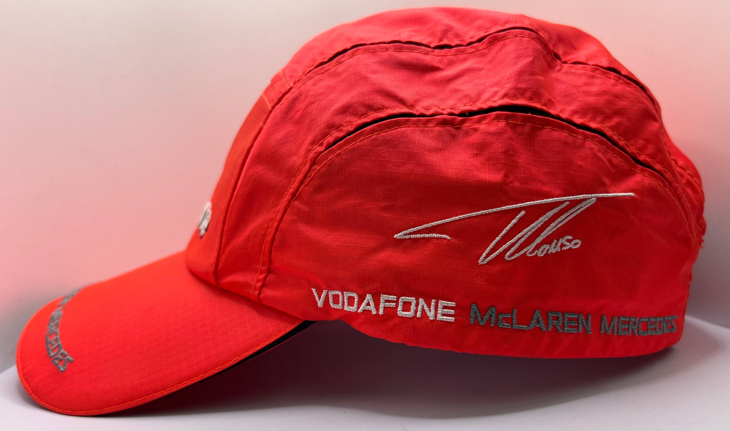 Formula One Legend Lewis Hamilton Signed Vodafone McLaren Mercedes Orange F1 Cap with COA