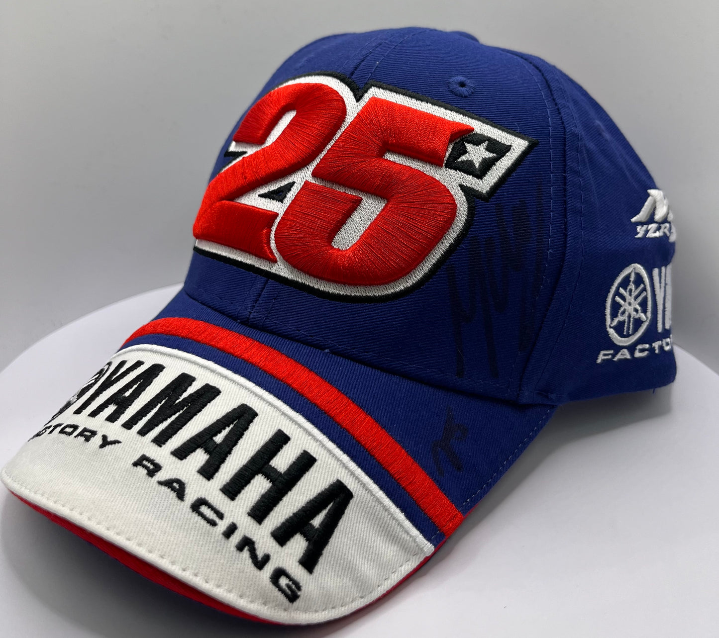 Maverick Viñales Signed Blue, White & Red Yamaha Racing MotoGP Cap with COA