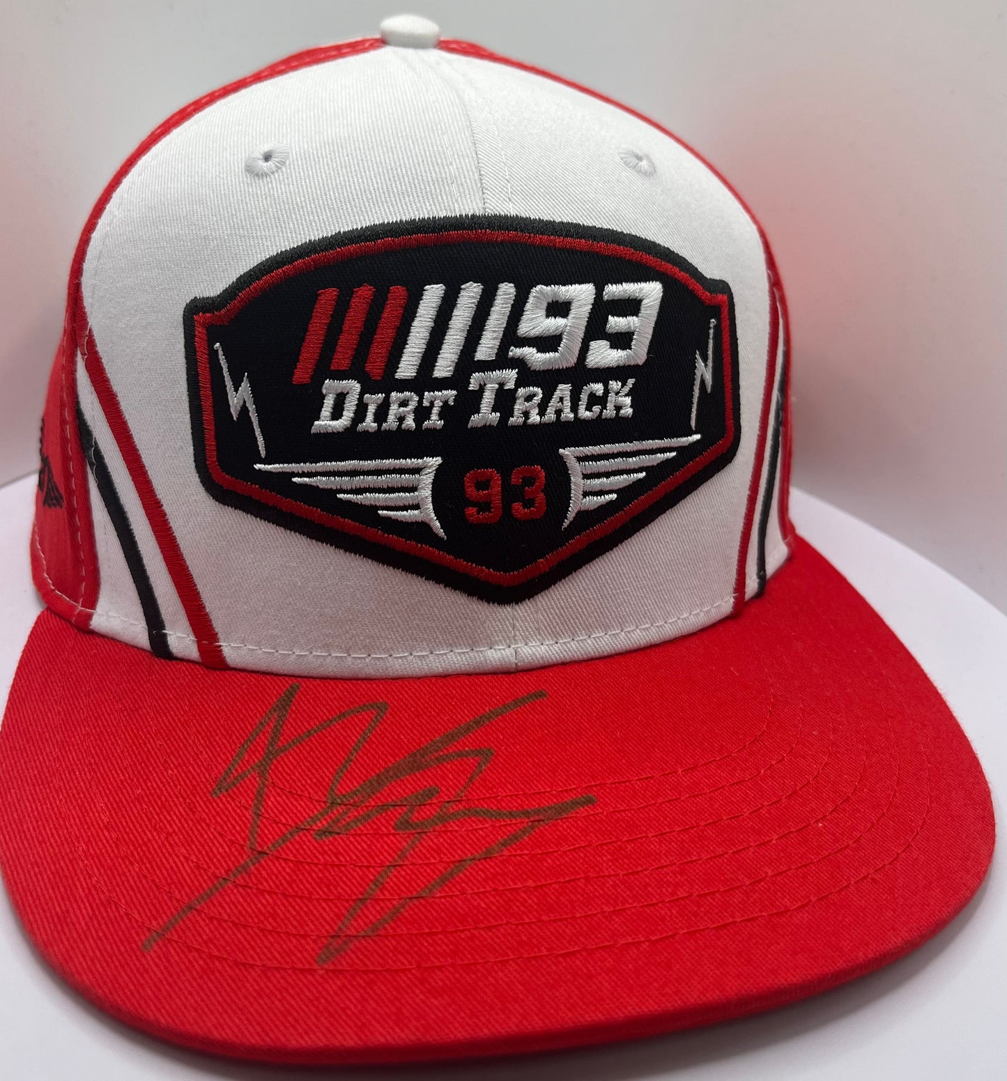 Marc Márquez Signed Red '93' Dirt Track MotoGP Cap (Flat-Brim) with COA