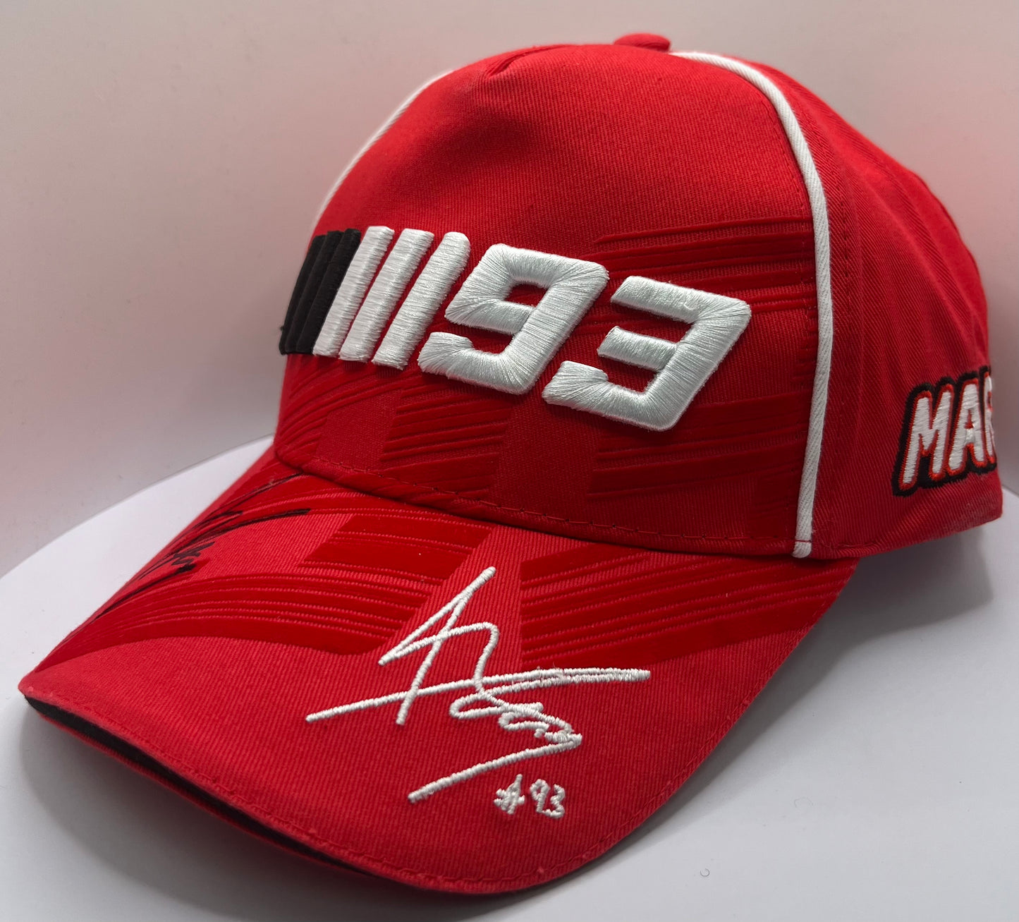 Marc Márquez Signed Red '93' MotoGP Cap with COA