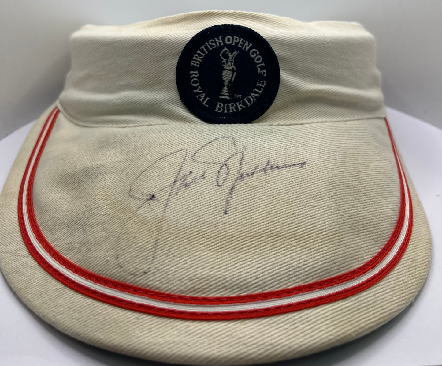 Jack Nicklaus Signed The British Open at Royal Birkdale Golf Visor with COA