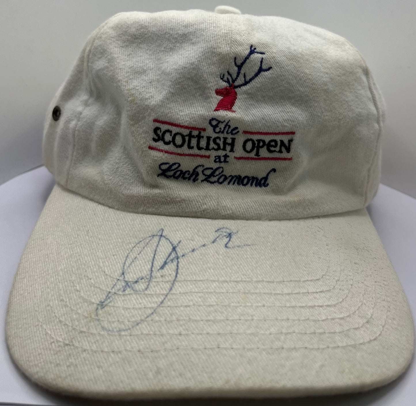 Seve Ballesteros Signed Scottish Open at Loch Lomond Golf Cap with COA