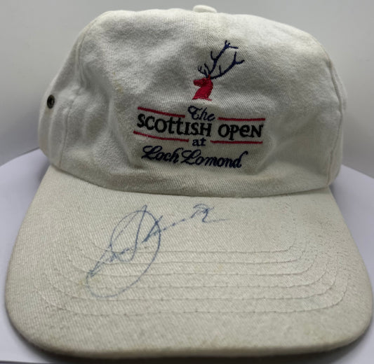 Seve Ballesteros Signed Scottish Open at Loch Lomond Golf Cap with COA