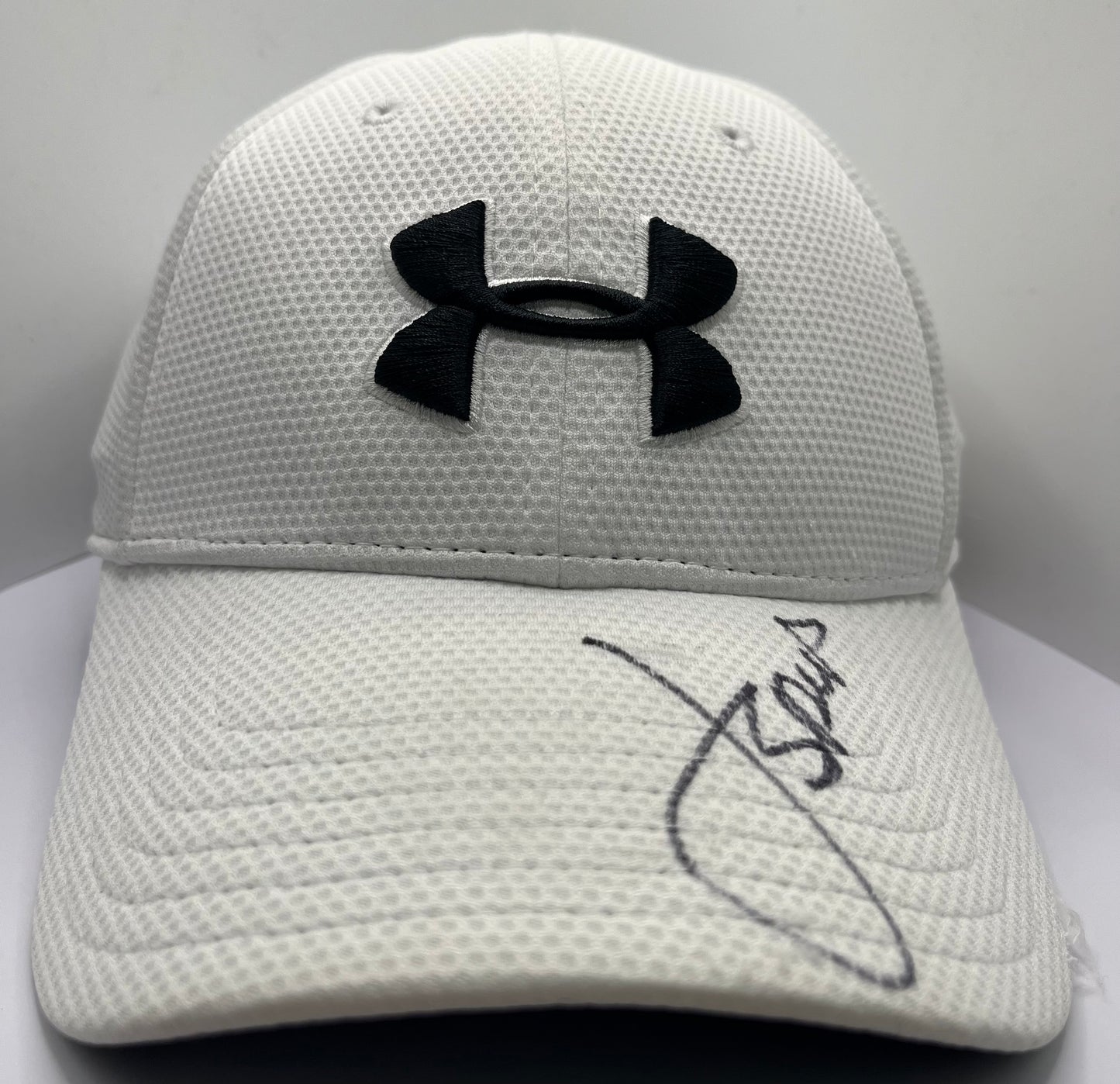 Jordan Spieth Signed White & Black Under Armour Golf Cap with COA