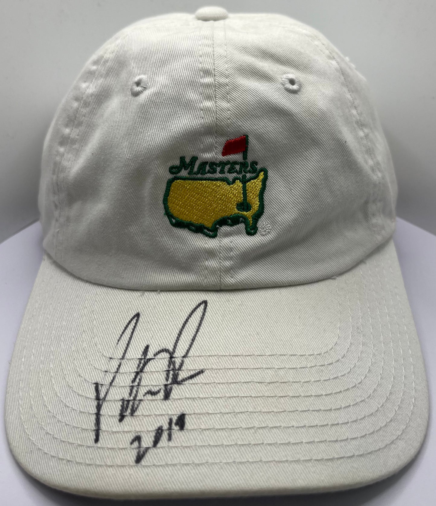Patrick Reed 2018 Winner Signed White Augusta Masters Golf Cap with COA