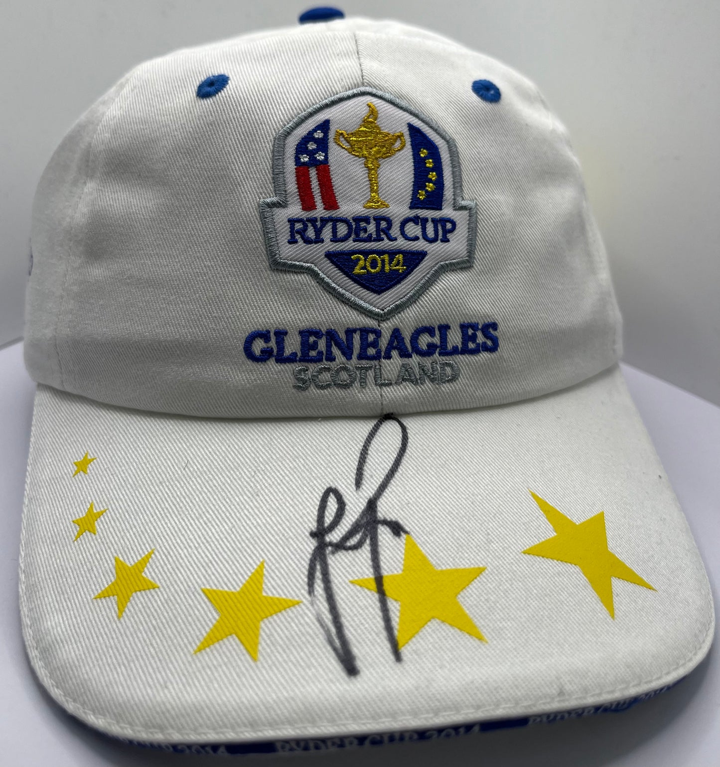 Justin Rose Signed 2014 Ryder Cup at Gleneagles Golf Cap with COA