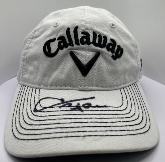 Thomas Bjørn Signed White & Black Callaway Golf Cap with COA