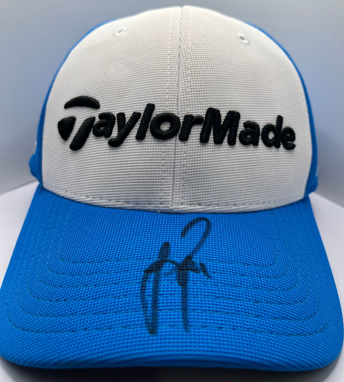 Justin Rose Signed Blue & White TaylorMade Golf Cap with COA