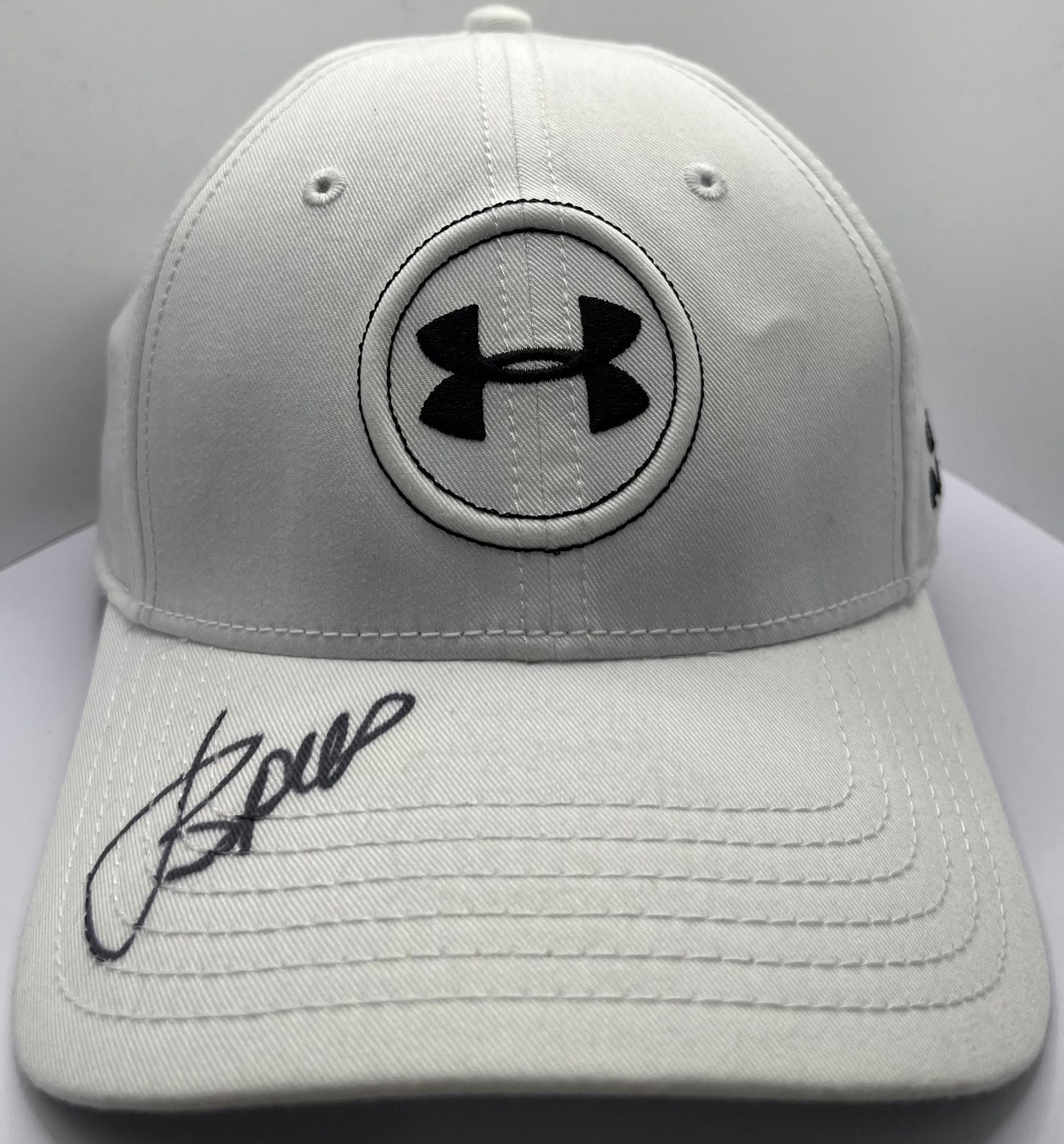 Jordan Spieth Signed White & Black Under Armour Golf Cap (1) with COA