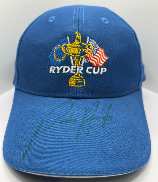 Padraig Harrington Signed Blue Ryder Cup Golf Cap with COA