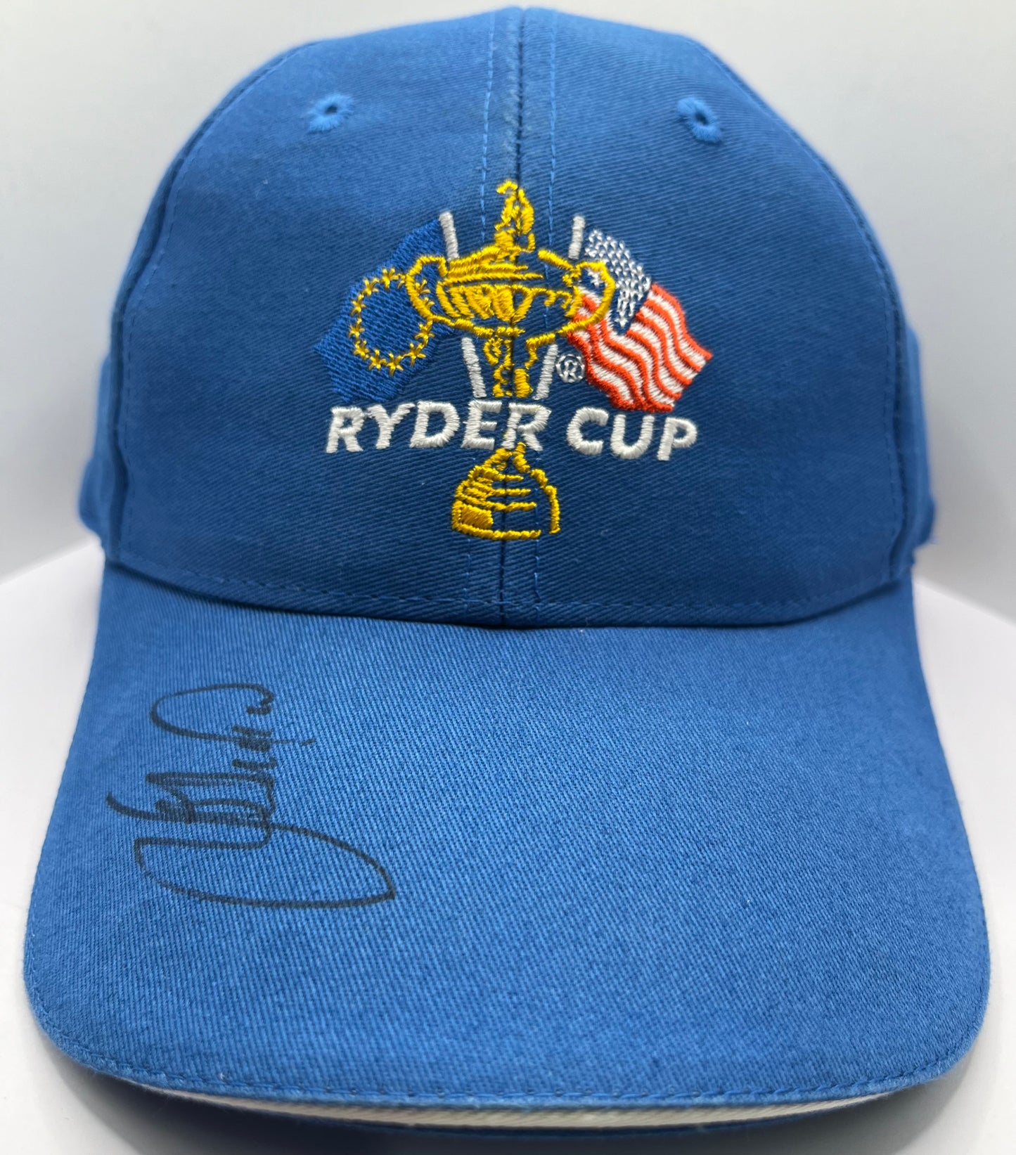 Lee Westwood Signed Blue Ryder Cup Golf Cap with COA