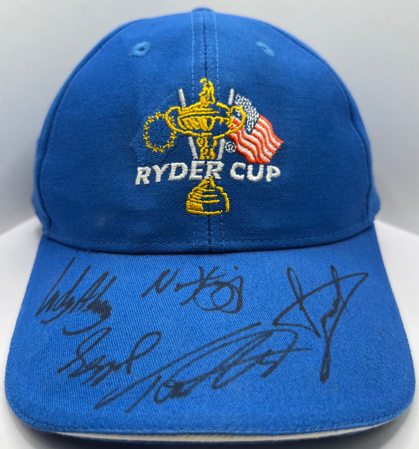 Luke Donald, Nicolai Højgaard, Sepp Straka, Ludvig Åberg & Tommy Fleetwood Signed 2023 Ryder Cup Golf Cap with COA