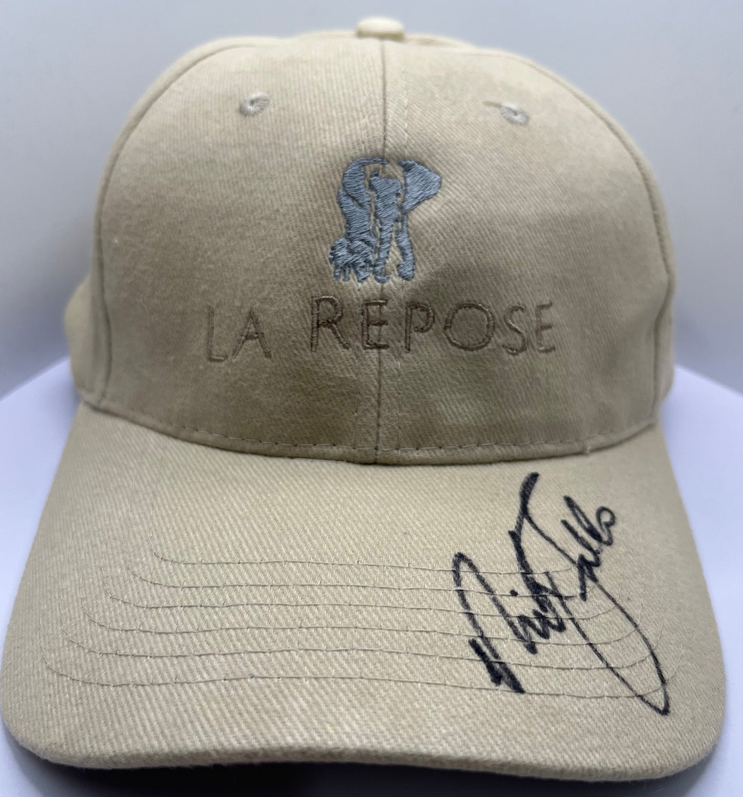 Sir Nick Faldo Signed La Repose Golf Cap with COA
