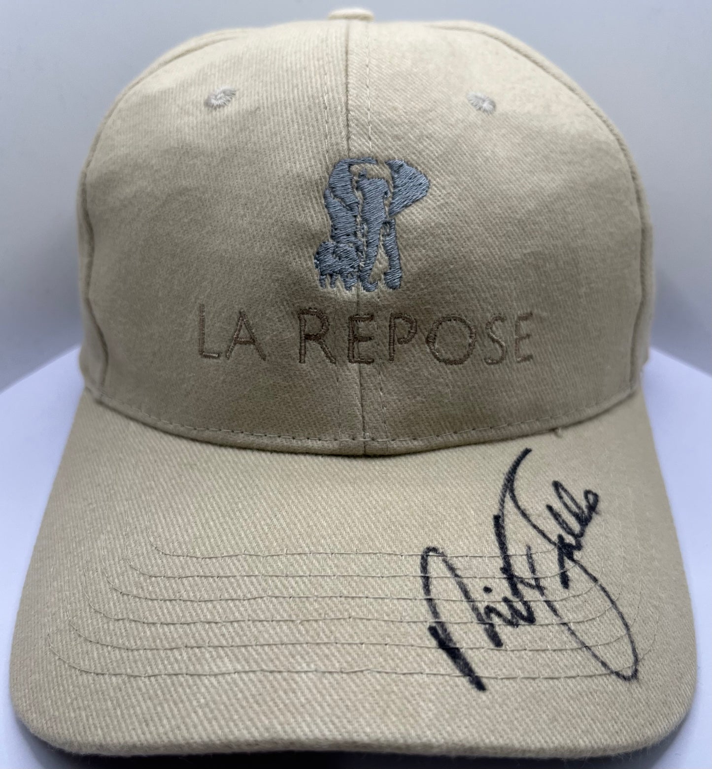 Sir Nick Faldo Signed La Repose Golf Cap with COA