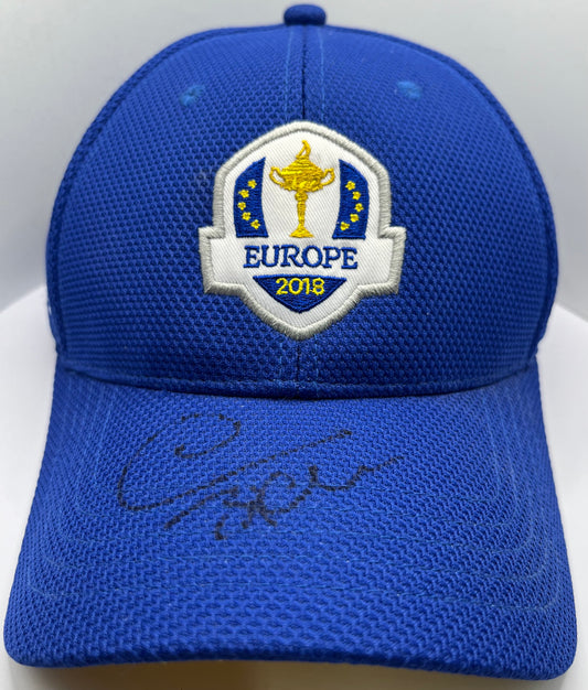 Thomas Bjørn Signed Blue Team Europe Ryder Cup Golf Cap with COA