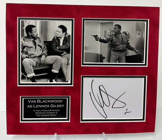 Only Fools and Horses Vas Blackwood as 'Lennox Gilbey' Mounted Photo 12x10 inch Display with COA