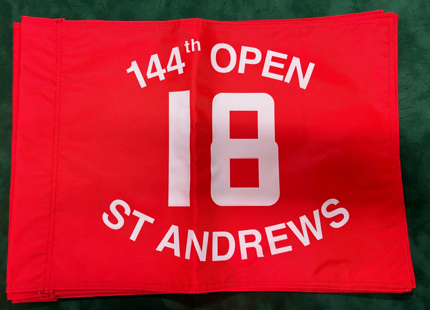 144th Open Championship at St Andrews Unsigned Golf Flag (Red)