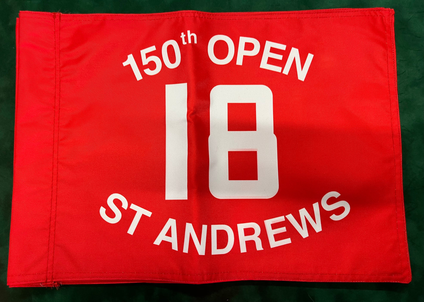 150th Open Championship at St Andrews Unsigned Golf Flag (Red)