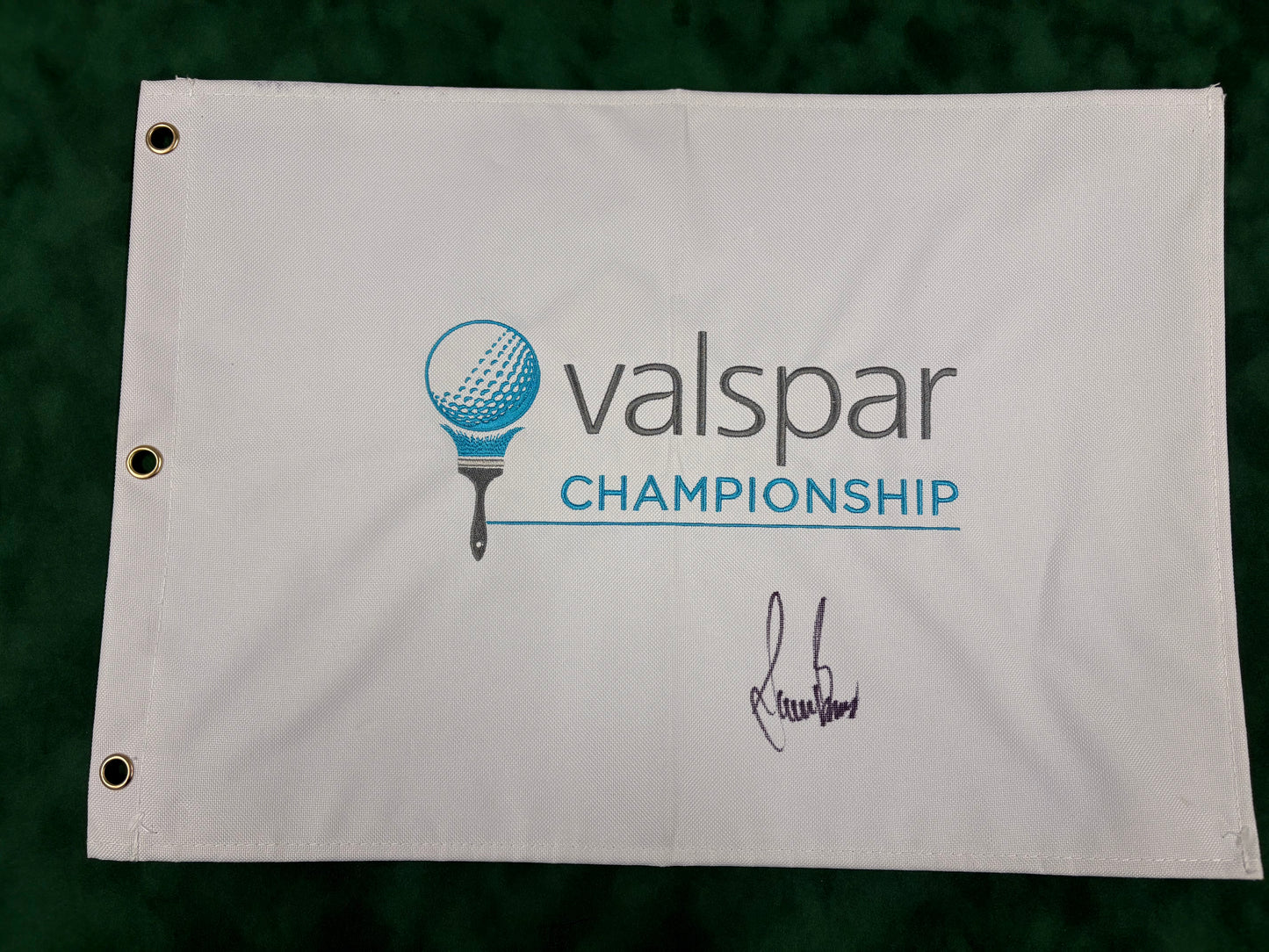 Sam Burns Two-Time Champion Signed Valspar Championship Golf Flag + Cert