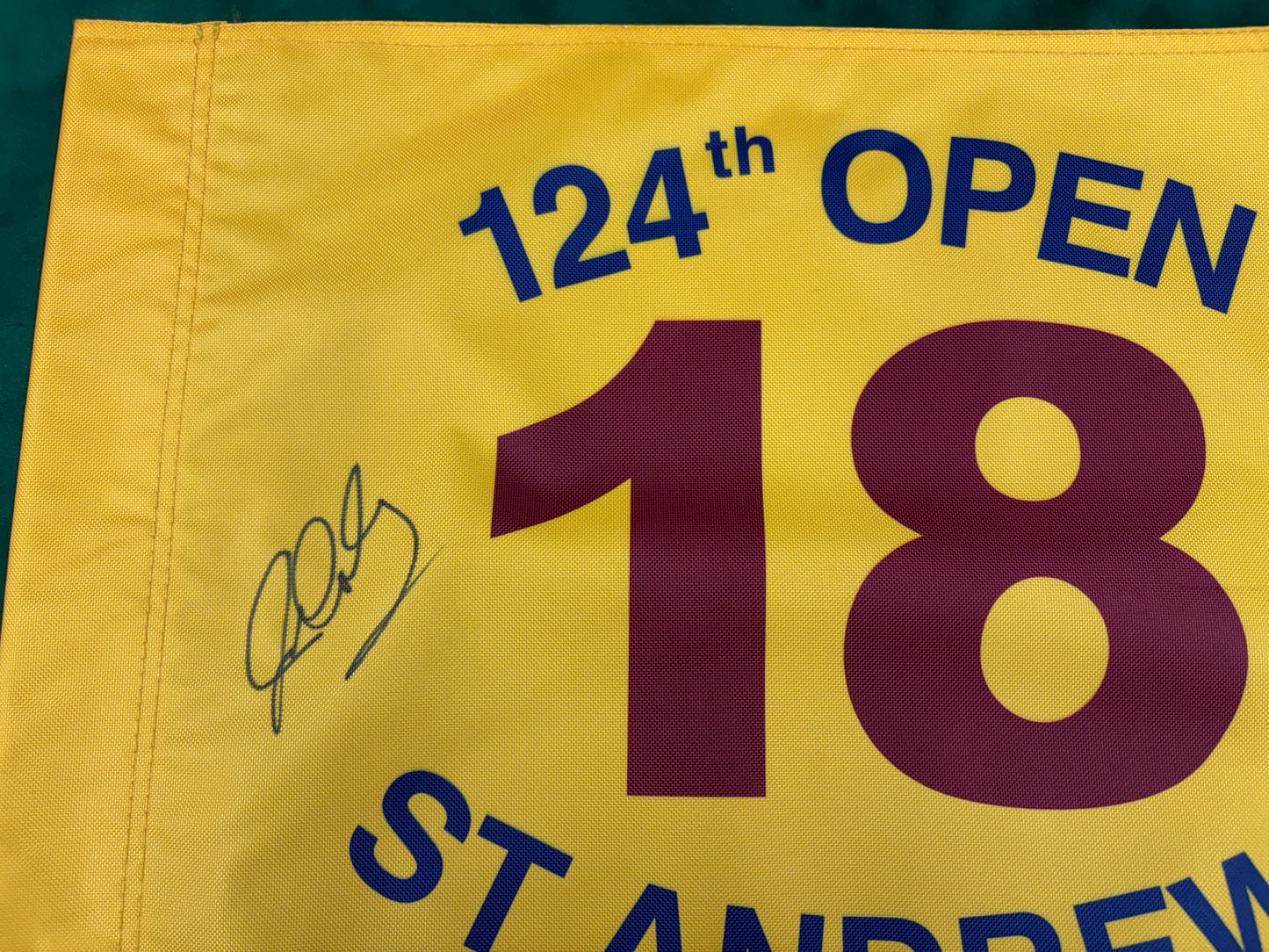 John Daly Winner Signed 124th Open at St Andrews Golf Flag + Dealer COA
