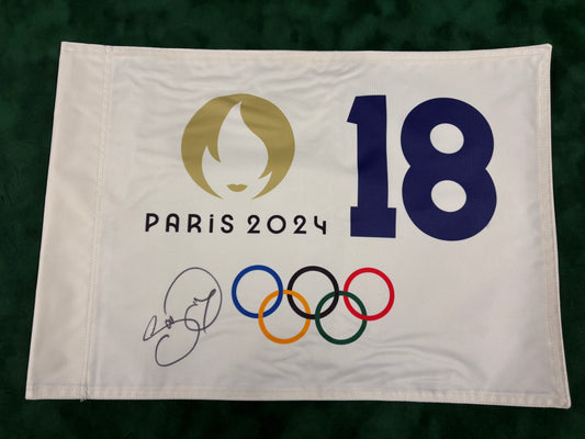 Jason Day Signed Paris 2024 Olympic Golf Flag + Dealer COA
