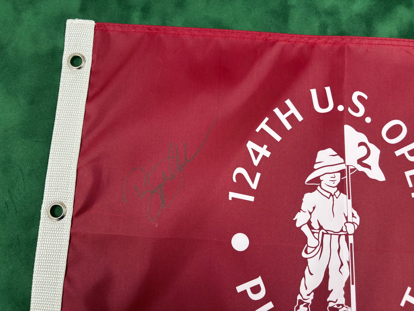 Bryson DeChambeau Winner Signed 124th US Open at Pinehurst Golf Flag + Cert
