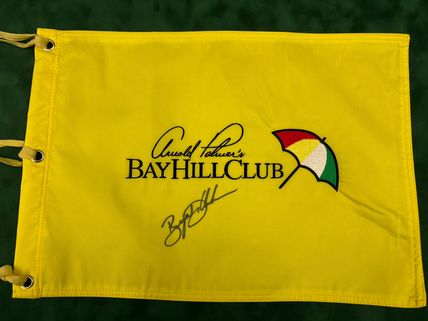 Bryson DeChambeau Rare Signed Arnold Palmer Bay Hill Club Golf Flag + Cert