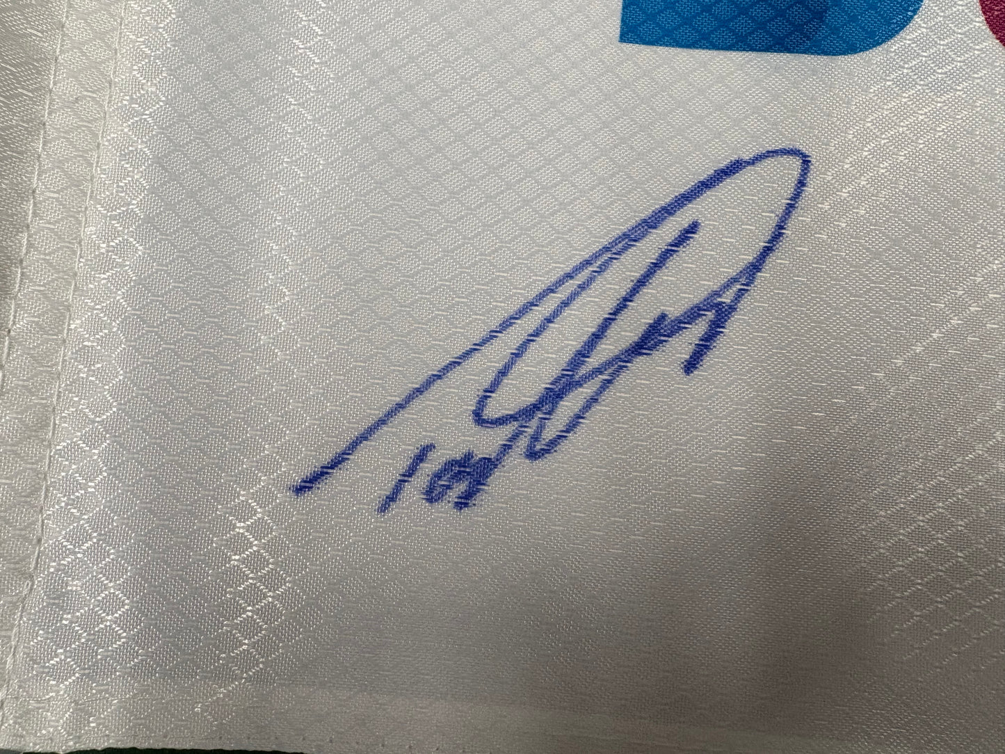 Tommy Fleetwood Rare Signed Race to Dubai Golf Pin Flag + Dealer COA