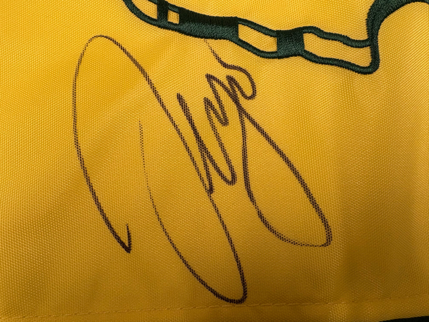 Sergio García Winner Signed 2017 Masters Golf Pin Flag + Dealer COA