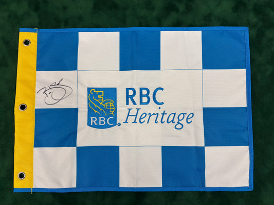 Branden Grace 2016 Winner Signed RBC Heritage Golf Pin Flag + Dealer COA